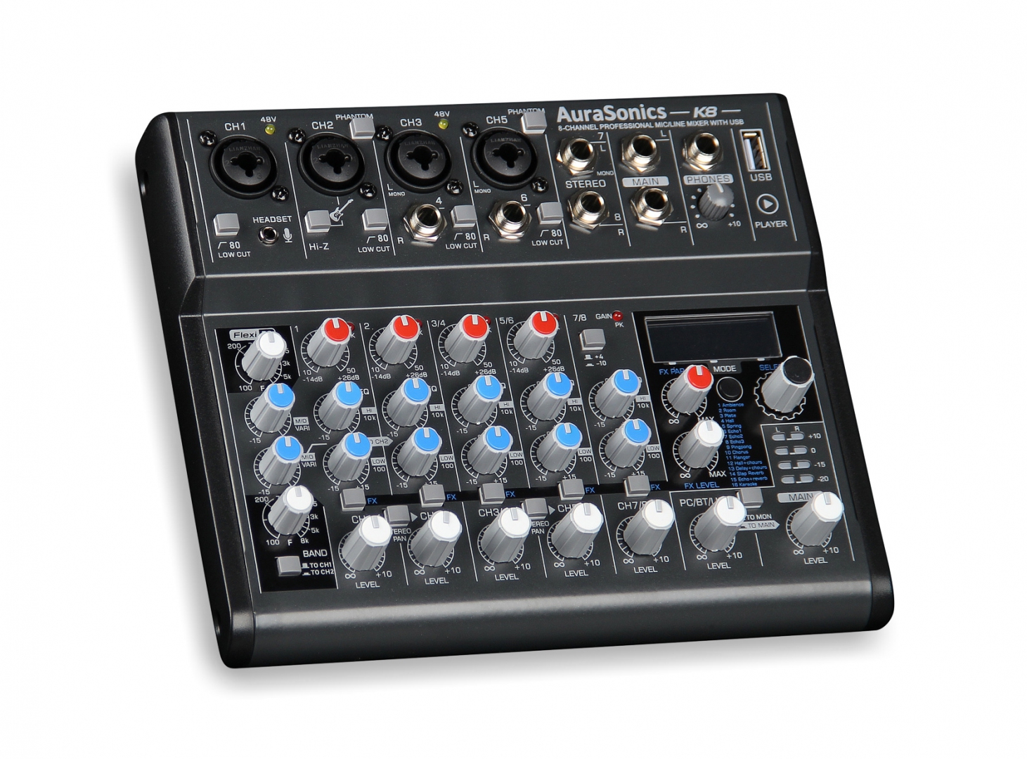 AuraSonics K8 компактный микшерный пульт в Домодедово