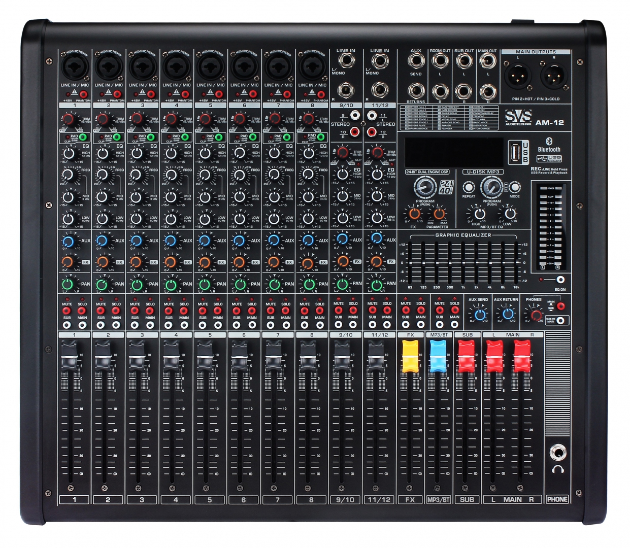 SVS Audiotechnik mixers AM-12 Микшерный пульт аналоговый, 12-канальный в Домодедово