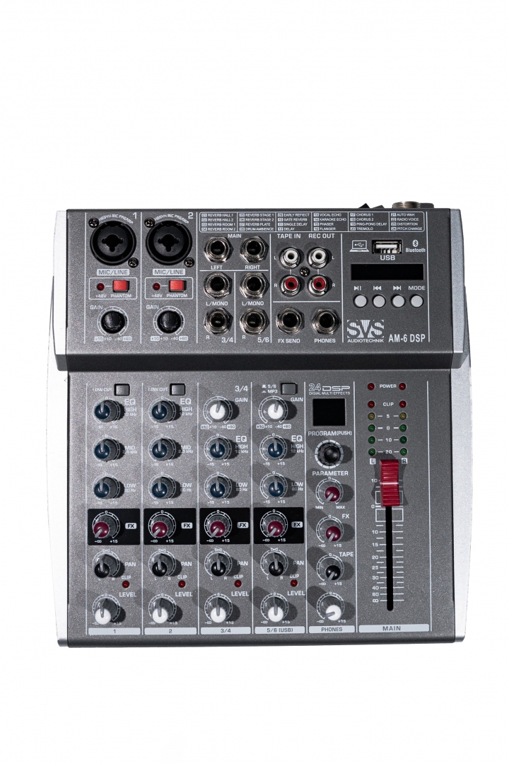 SVS Audiotechnik mixers AM-6 DSP Микшерный пульт аналоговый, 6-канальный SVS Audiotechnik mixers в Домодедово